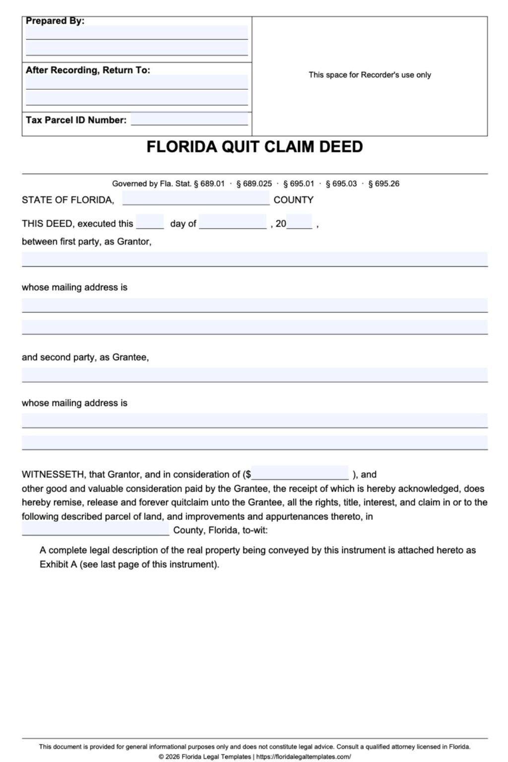 Florida Revocable Living Trust Template [Free PDF & Word] - Florida ...