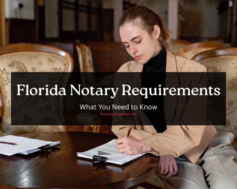 Florida Notary Requirements